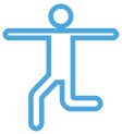 icon of a moving person